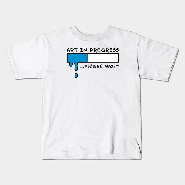 Art-in-Progress Kids T-Shirt by schlag.art